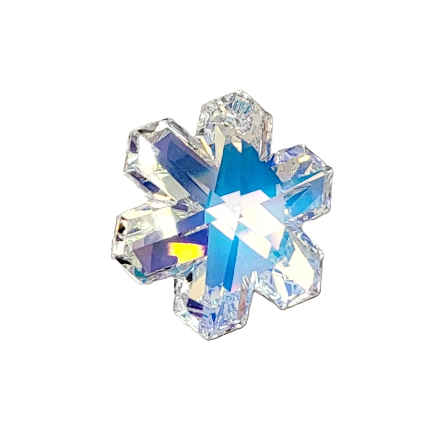 Swarovski Crystal AB Snowflake Pendant 6704