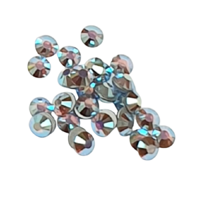 Preciosa VIVA12 Flatback rhinestone Light Sapphire Opal AB photograph