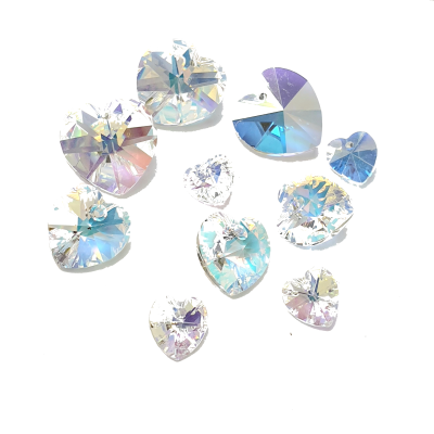 Preciosa 301 Heart Pendant Crystal Ab