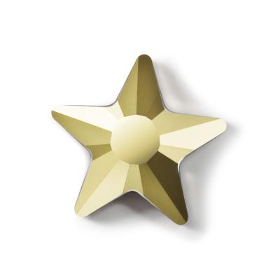 Preciosa MAXIMA Stars Aurum (Gold) Glue On from Rhinestones Online