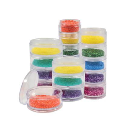 from Rhinestones Online Beadsmith 4Stack Jars - 19PC Assortment