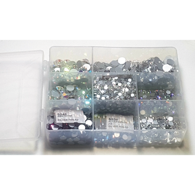 Rhinestones online 8-Compartment Storage Box 42x180x140 8-Compartment Storage Box 42x180x140