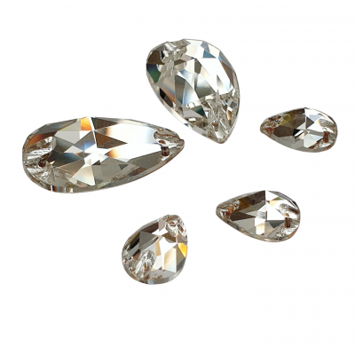 RhinestonesOnline Photograph Crystal Pearshape sew-on