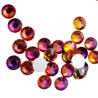 Aurora crystals Volcano flatback RhinestonesOnline actual photograph Aurora crystals Volcano flatback RhinestonesOnline actual photograph