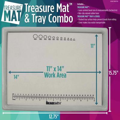 Beadsmith Treasure Mat Tray with Lid from Rhinestones Online