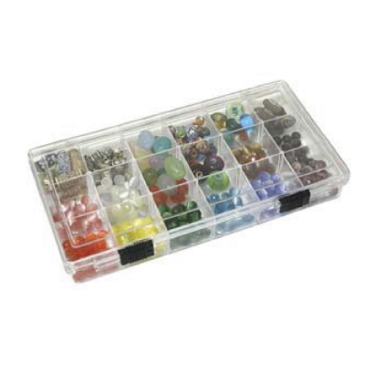 Rhinestones Online Beadsmith 18-Compartment Clear Box Beadsmith 18-Compartment Clear Box