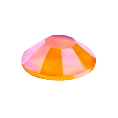 Preciosa Maxima Crystal Neon Orange under UV Light