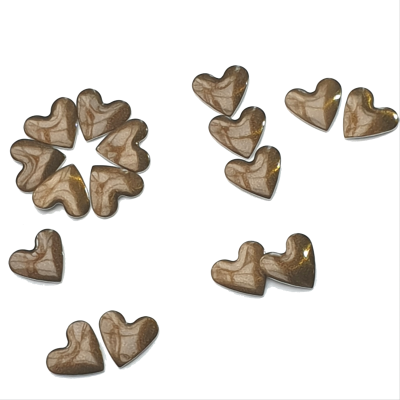 Rhinestones online Hearts - Dark Brown Hearts - Dark Brown