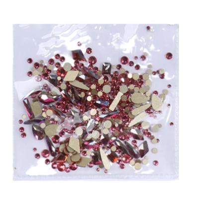 K9 Glass Crystal Nail Shapes - Fuchsia Rhinestonesonline Crystal Nail Tips Shapes
