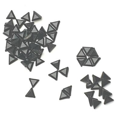 Jet Triangles - AAA Grade Glass Shapes