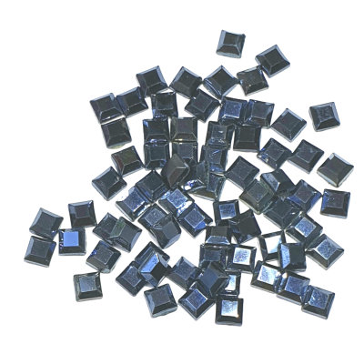 Rhinestones online Jet Hematite Squares - AAA Grade Glass Shapes Jet Hematite Squares - AAA Grade Glass Shapes