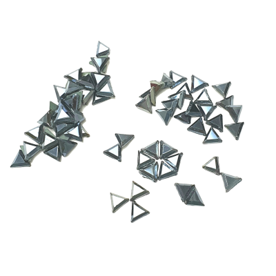Jet Hematite Triangles - AAA Grade Glass Shapes