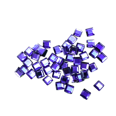 Rhinestones online Sapphire Squares - AAA Grade Glass Shapes Sapphire Squares - AAA Grade Glass Shapes
