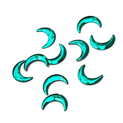 Rhinestones online Moons - Green Moons - Green