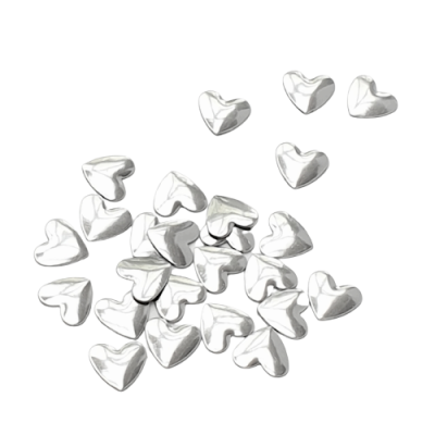 Hearts - Bright Silver