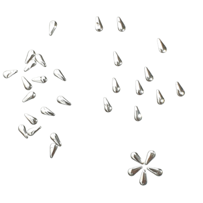 Rhinestones online Waterdrops - Bright Silver pic 2 Waterdrops - Bright Silver pic 2