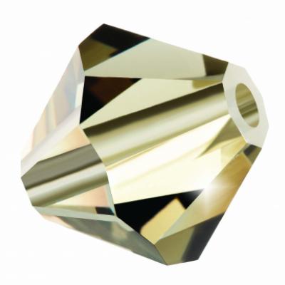Preciosa Rondelle (Bicone) bead in black diamond