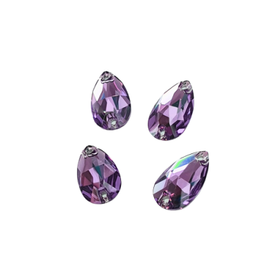 Preciosa Teardrop Preciosa Pearshape Light Amethyst sew on