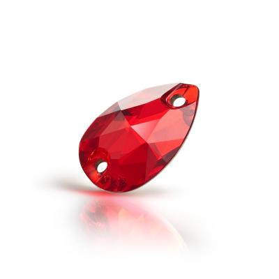 Preciosa stock picture Light Siam Pearshape Preciosa stock picture Light Siam Pearshape