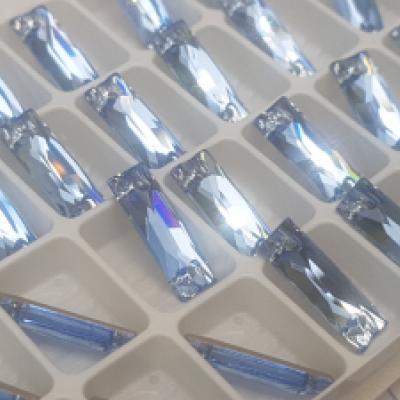 Preciosa Slim Baguette - Light Sapphire photograph RhinestonesOnline Preciosa Slim Baguette - Light Sapphire photograph RhinestonesOnline
