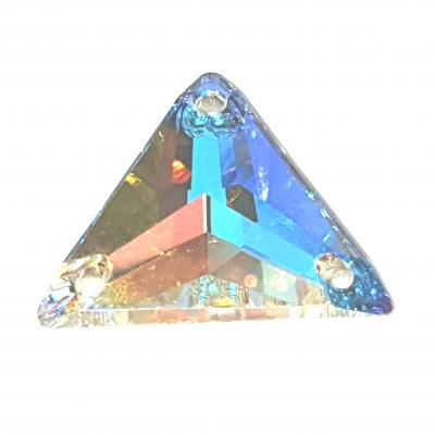 Preciosa Sew-on Triangle Discontinued - Crystal AB