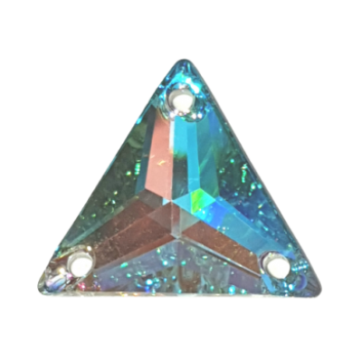 Preciosa Crystal AB sew on Triangle Preciosa Crystal AB Sew On Triangle