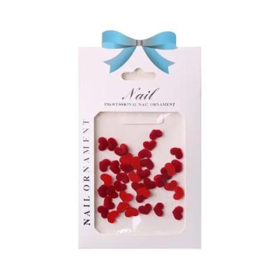 Red Velvet Hearts Nail Art