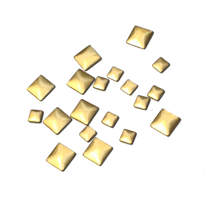 Squares - Matte Gold