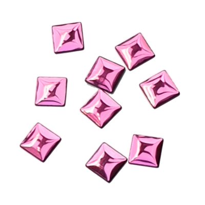 Rhinestones online Squares - Pink Squares - Pink