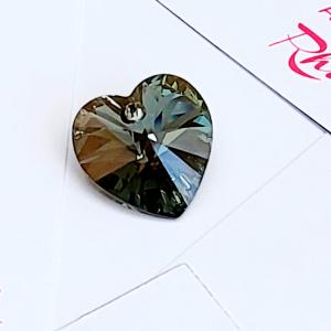 Swarovski 6228 Xilion Heart Pendant - Crystal Bronze Shade 14mm