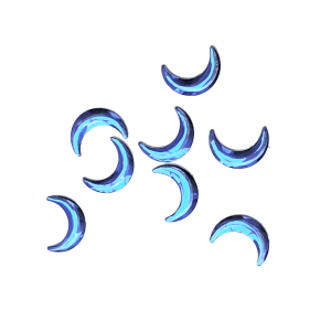 Moons - Blue