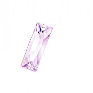 Preciosa Slim Baguette - Light Amethyst discontinued - stock pic