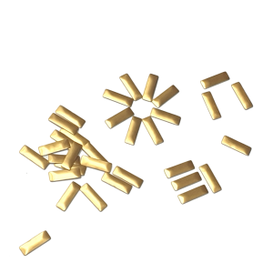 Rectangles - Matte Gold