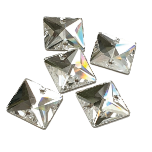 Swarovski 3240 Square - Crystal sew-on